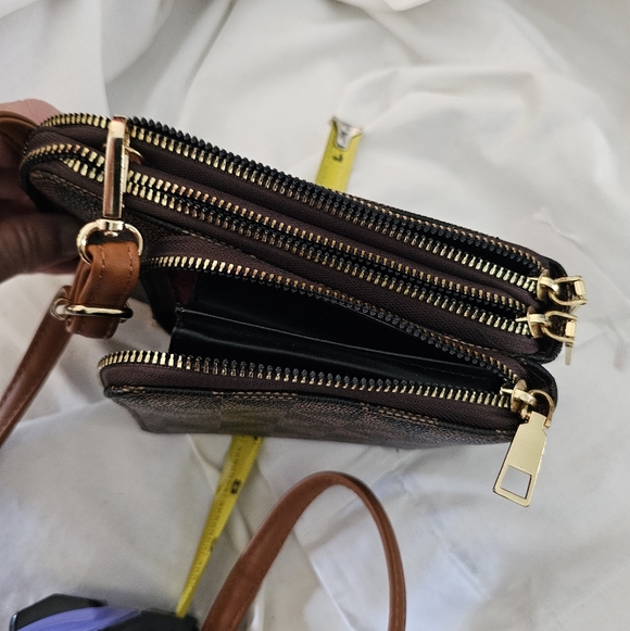 Brown Geometric Crossbody Bag - Unbranded - Picture 7 of 13